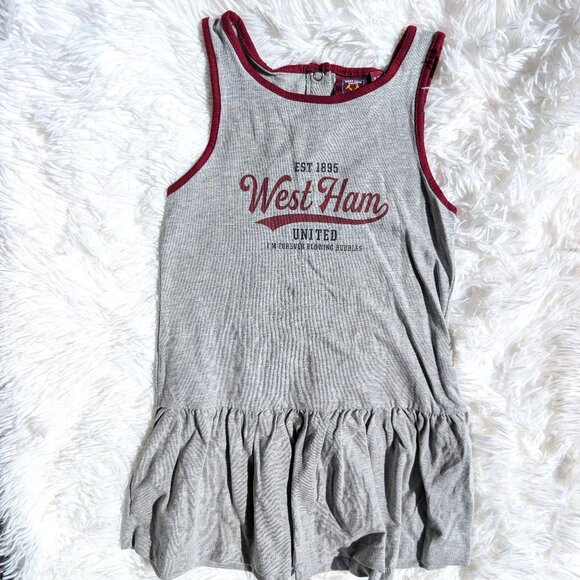 Other - Stylish Gray Cotton Dress for Girls – Sleeveless, Pleated, Lightweight & Trendy